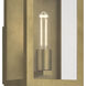 Marea 1 Light 13 inch Natural Brass Outdoor Wall Light