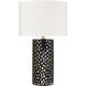Signe 26 inch 150 watt Navy with Gold Table Lamp Portable Light