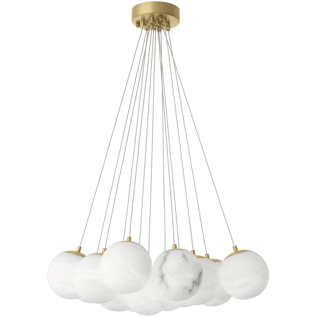 Sphinx 13 Light 26.77 inch Antique Brass with Alabaster Chandelier Ceiling Light