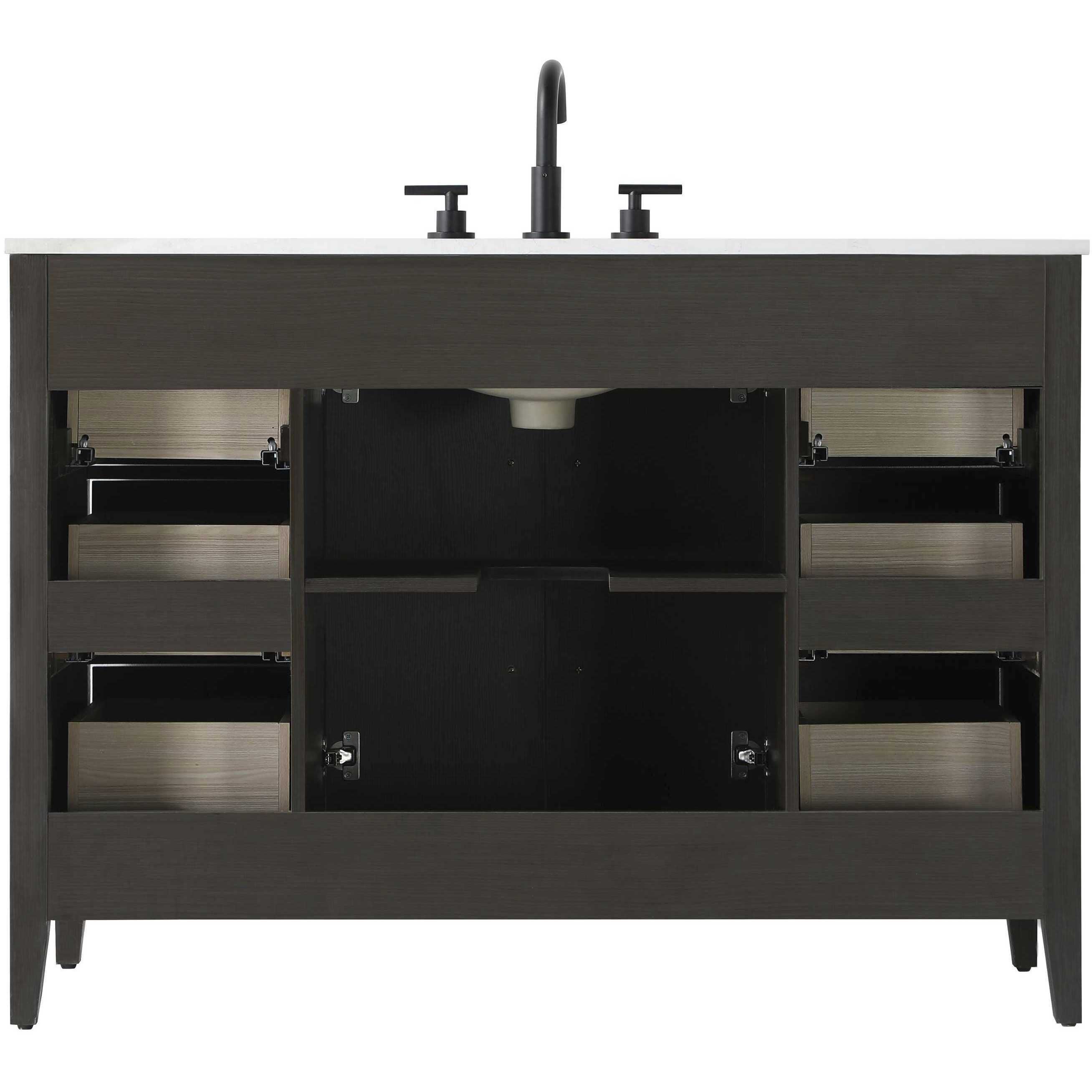 Millie 48 X 35 inch Mocha Brown Bathroom Vanity Cabinet