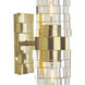 Murano Sconce Wall Light in Satin Brass