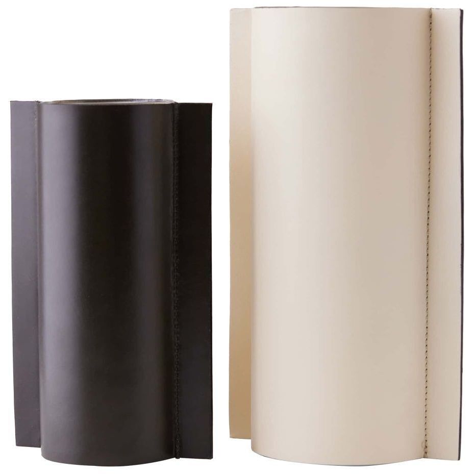 Vesta Vanilla Vases, Set of 2