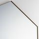 Hexagon 40 X 28.25 inch Gold Mirror