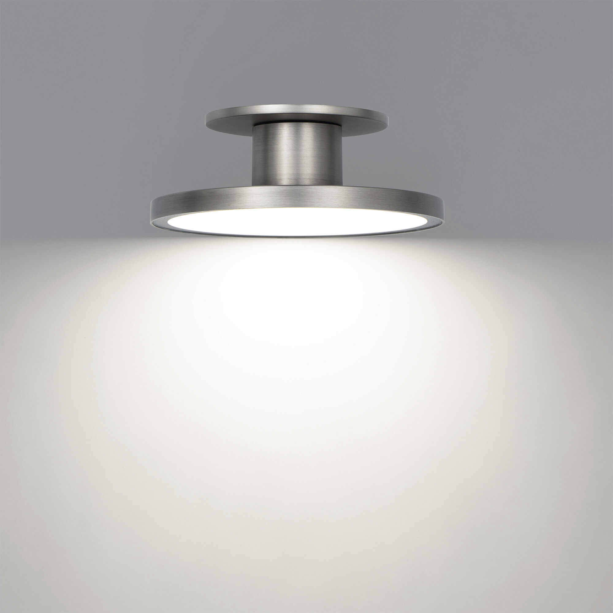 Twist-N-Lite LED 8 inch Brushed Nickel Semi-Flush Mount Ceiling Light, WAC Limited