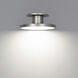 Twist-N-Lite LED 8 inch Brushed Nickel Semi-Flush Mount Ceiling Light, WAC Limited