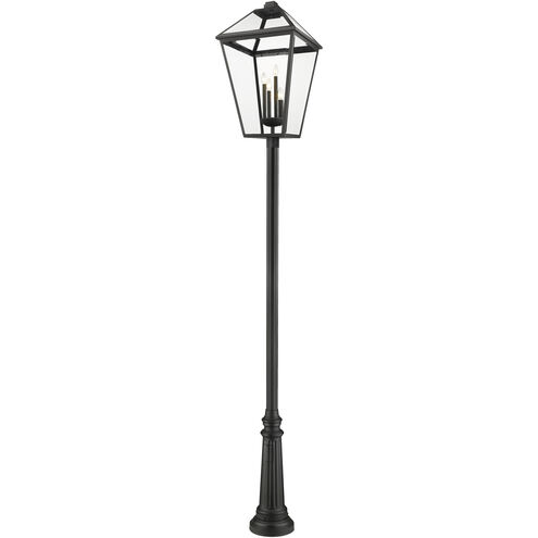 Talbot 4 Light 128.75 inch Black Outdoor Post Mounted Fixture