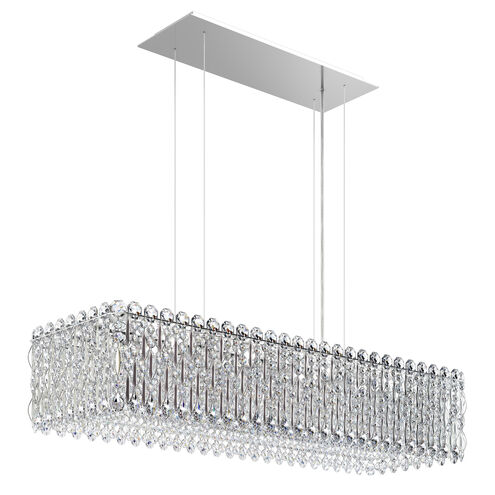 Sarella 13 Light 36.5 inch Polished Stainless Steel Linear Pendant Ceiling Light in Heritage