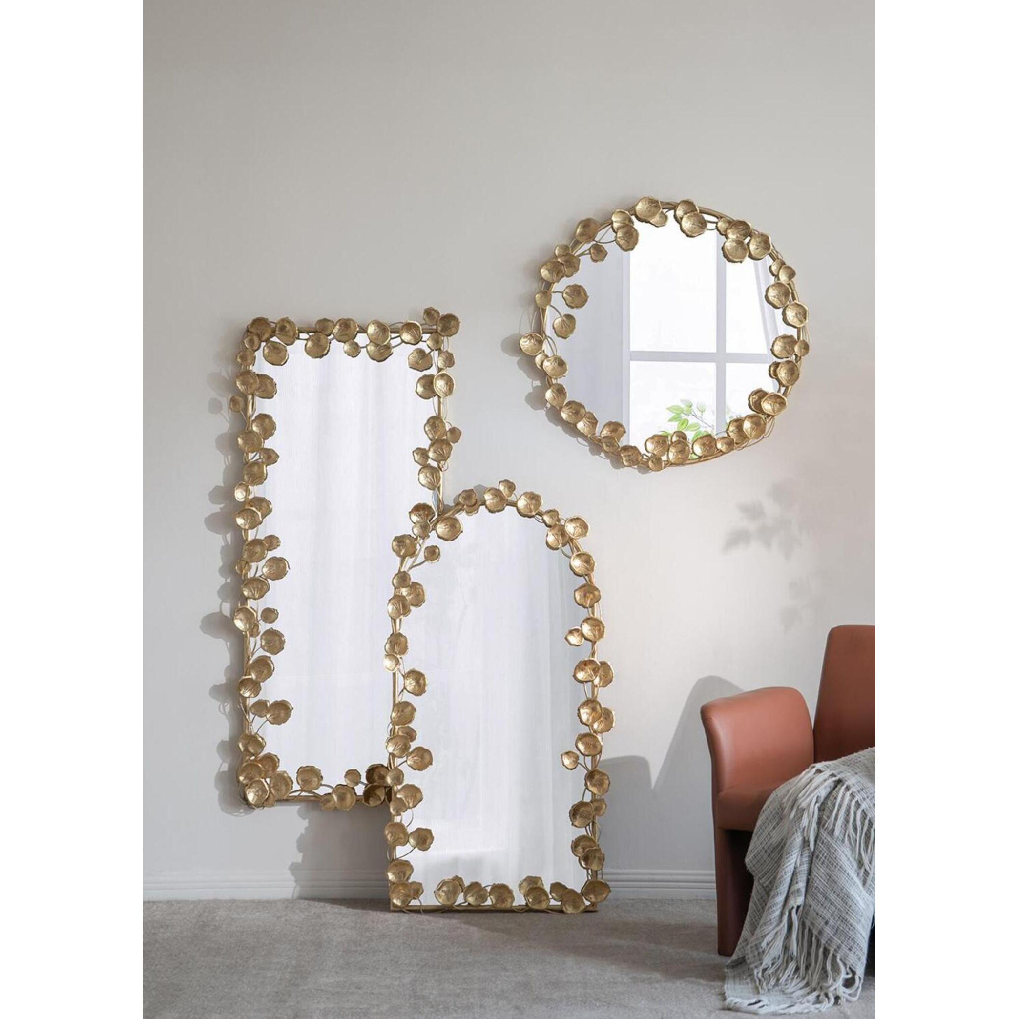 Anita 51.4 X 29.1 inch Gold Mirror