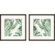 Florals Collection Green Framed Art