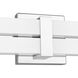 Zane LED 40 inch Chrome Vanity Wall Light