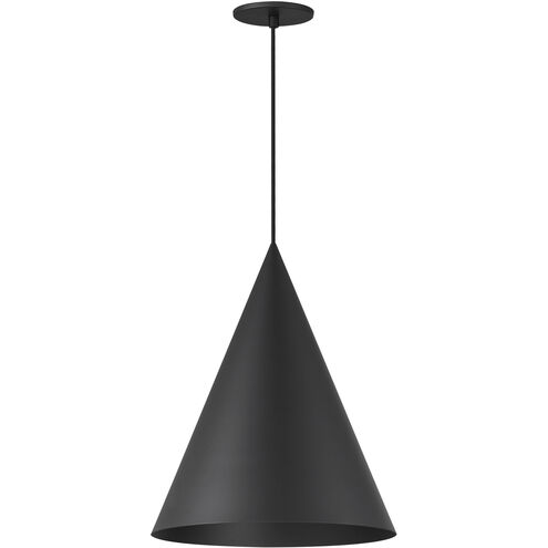 Pitch LED 13.75 inch Black Single Pendant Ceiling Light