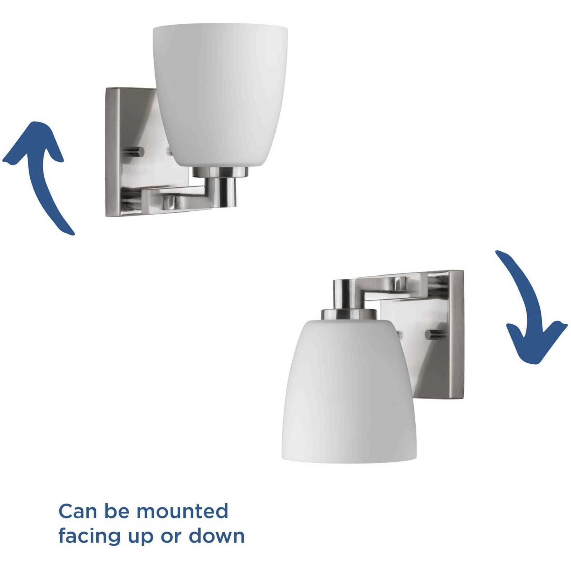 Fleet 1 Light 5.25 inch Brushed Nickel Bath Vanity Wall Light