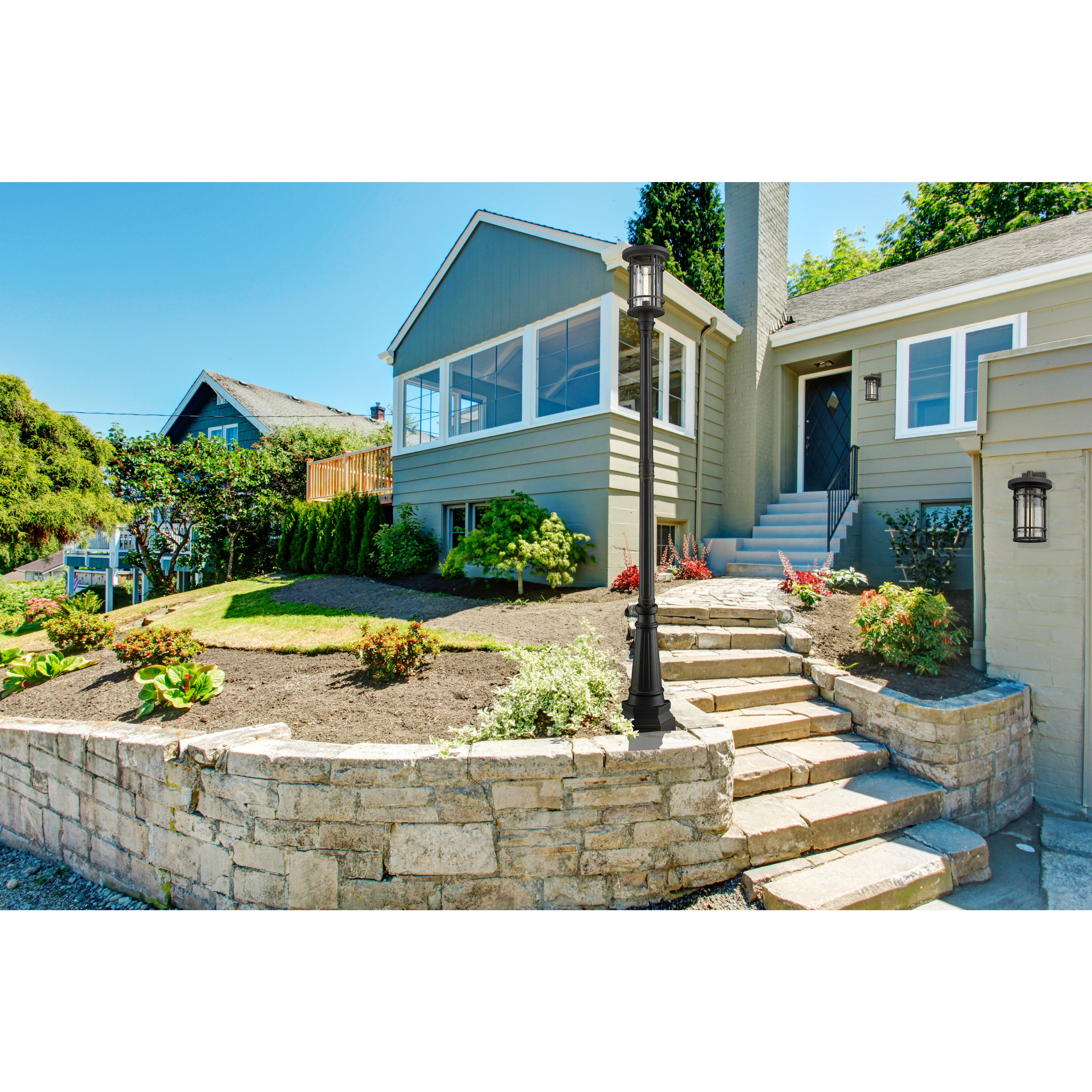 Jordan 1 Light 99.5 inch Oil Rubbed Bronze Outdoor Post Mounted Fixture in 20