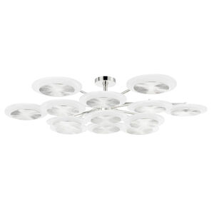 Topaz LED 57 inch Polished Nickel Chandelier Ceiling Light