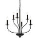 Westley 6 Light 24 inch Black Pendant Ceiling Light