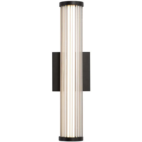 Rodara LED 16.5 inch Matte Black Outdoor Wall Sconce