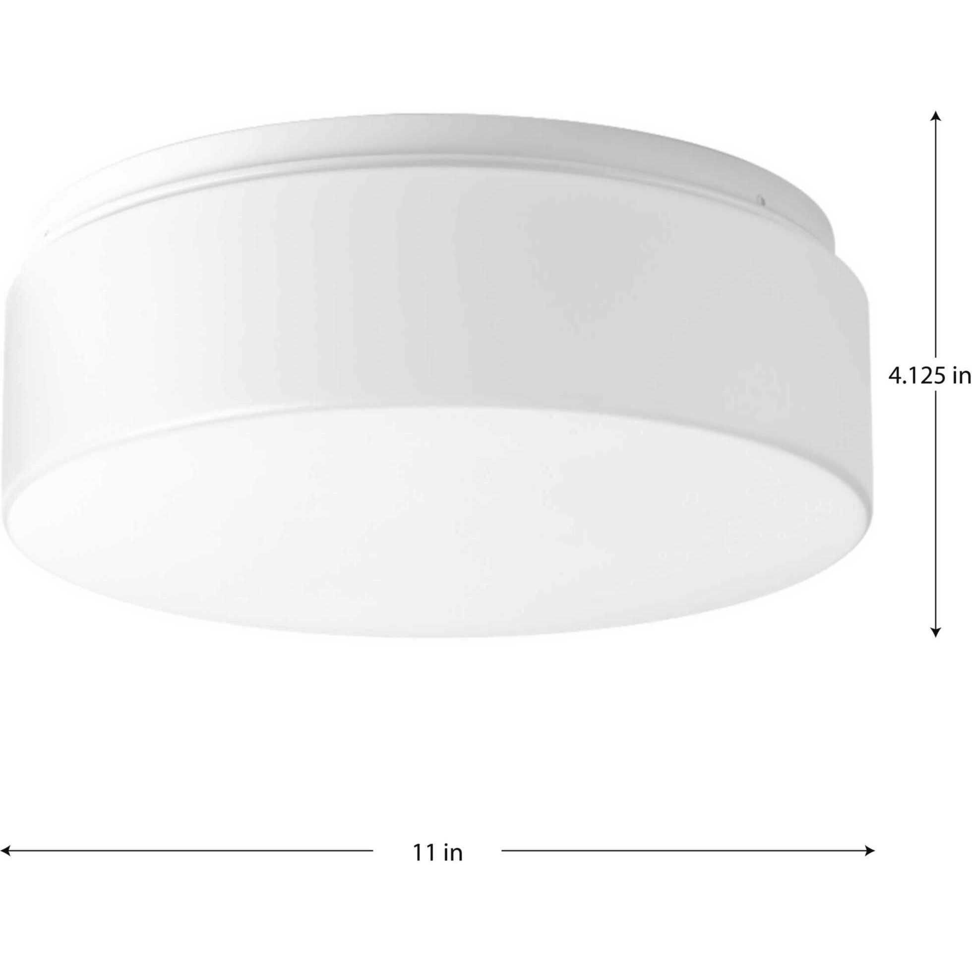 Drums And Clouds LED 11 inch White Flush Mount Ceiling Light, Progress LED