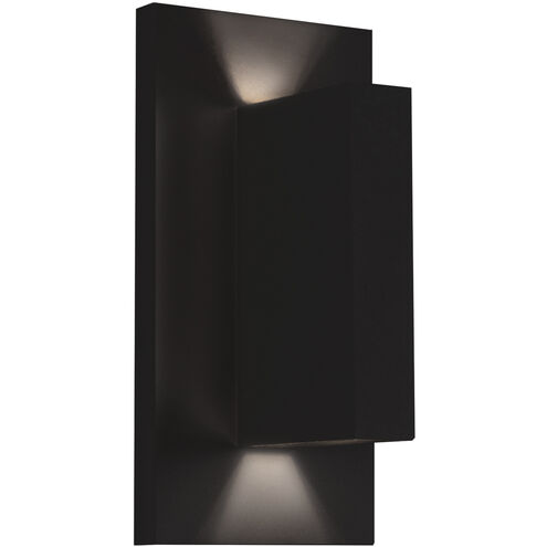Vista LED 5.5 inch Black Exterior Wall Sconce
