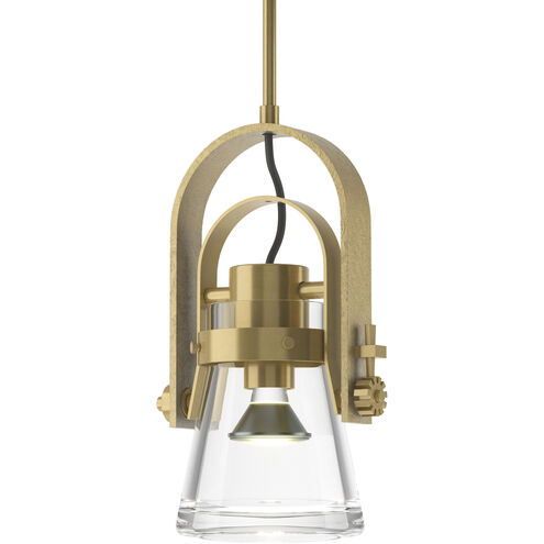 Erlenmeyer 1 Light 8.1 inch Modern Brass Mini Pendant Ceiling Light, Large