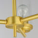 Corona 3 Light 16.5 inch Satin Brass Single-Tier Chandelier Ceiling Light in Clear