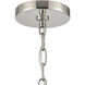 Abaca 6 Light 32 inch Polished Nickel Chandelier Ceiling Light