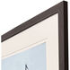 Lonely at Sea Blue and Brown and White Framed Art