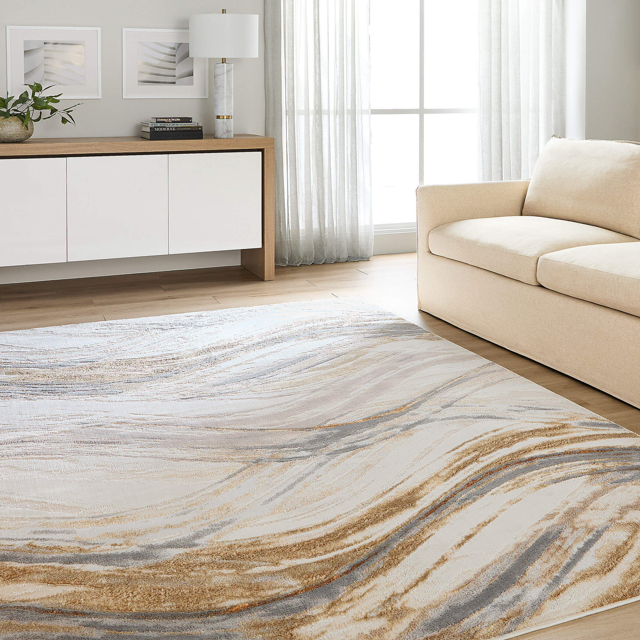 Terra 114 X 79 inch Earth Tones Rug in 6 x 9