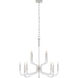 Chapman & Myers Reagan 12 Light 32 inch Polished Nickel and Crystal Two Tier Chandelier Ceiling Light in (None), Medium