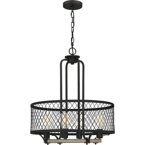 Benton 4 Light 20.75 inch Distressed Iron Pendant Ceiling Light