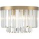 Hayes 4 Light 16 inch Aged Brass Flush/Semi Flush Ceiling Light