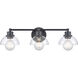 Julian Vanity Light Wall Light in Matte Black