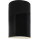 Ambiance 2 Light 7.75 inch Gloss Black Wall Sconce Wall Light in Incandescent, Large