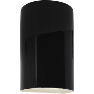Ambiance 2 Light 7.75 inch Gloss Black Wall Sconce Wall Light, Large