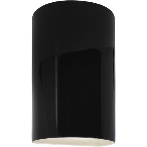 Ambiance 2 Light 7.75 inch Gloss Black Wall Sconce Wall Light in Incandescent, Large