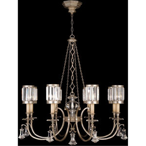 Eaton Place 8 Light 43 inch Silver Chandelier Ceiling Light