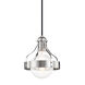 Violet 1 Light 7.5 inch Polished Nickel Pendant Ceiling Light