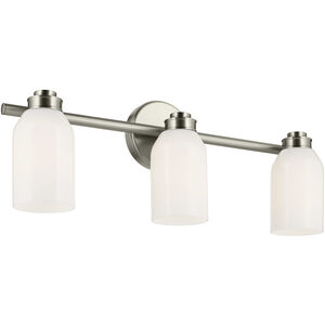 Shae 3 Light 24.25 inch Brushed Nickel Vanity Light Wall Light
