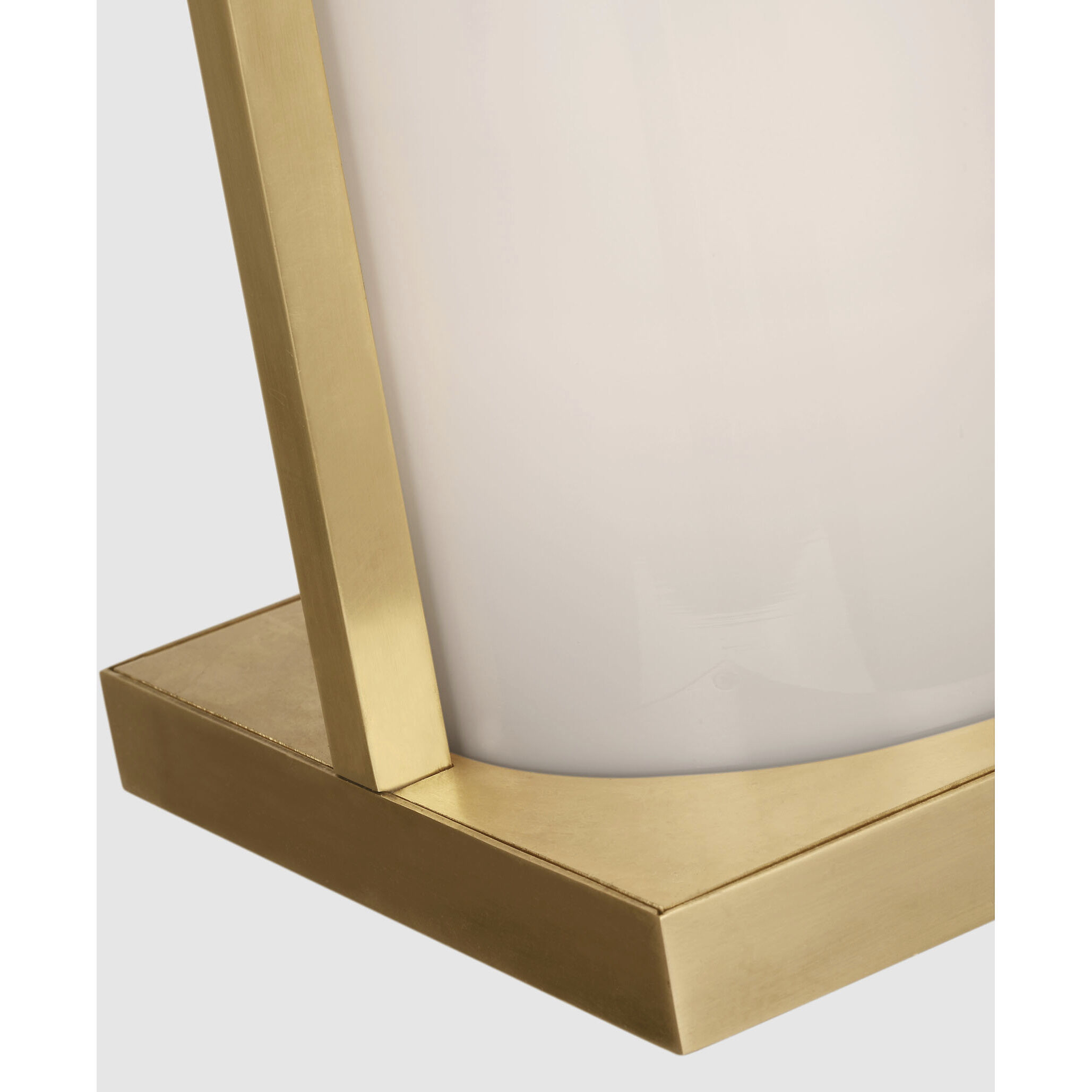 Ray Booth Amity LED 18 inch Antique Brass Lantern Pendant Ceiling Light in White Glass