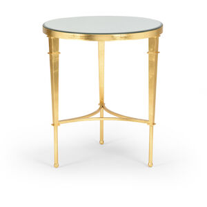 Chelsea House 28 X 24 inch Gold Leaf/Plain Drinks Table