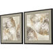 Golden Medallions Beige and Brown and Neutral and Rust Framed Art