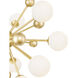 Element LED 16 inch Sun Gold Chandelier Ceiling Light