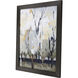 Silversong Birch White and Blue and Brown and Multi Framed Art