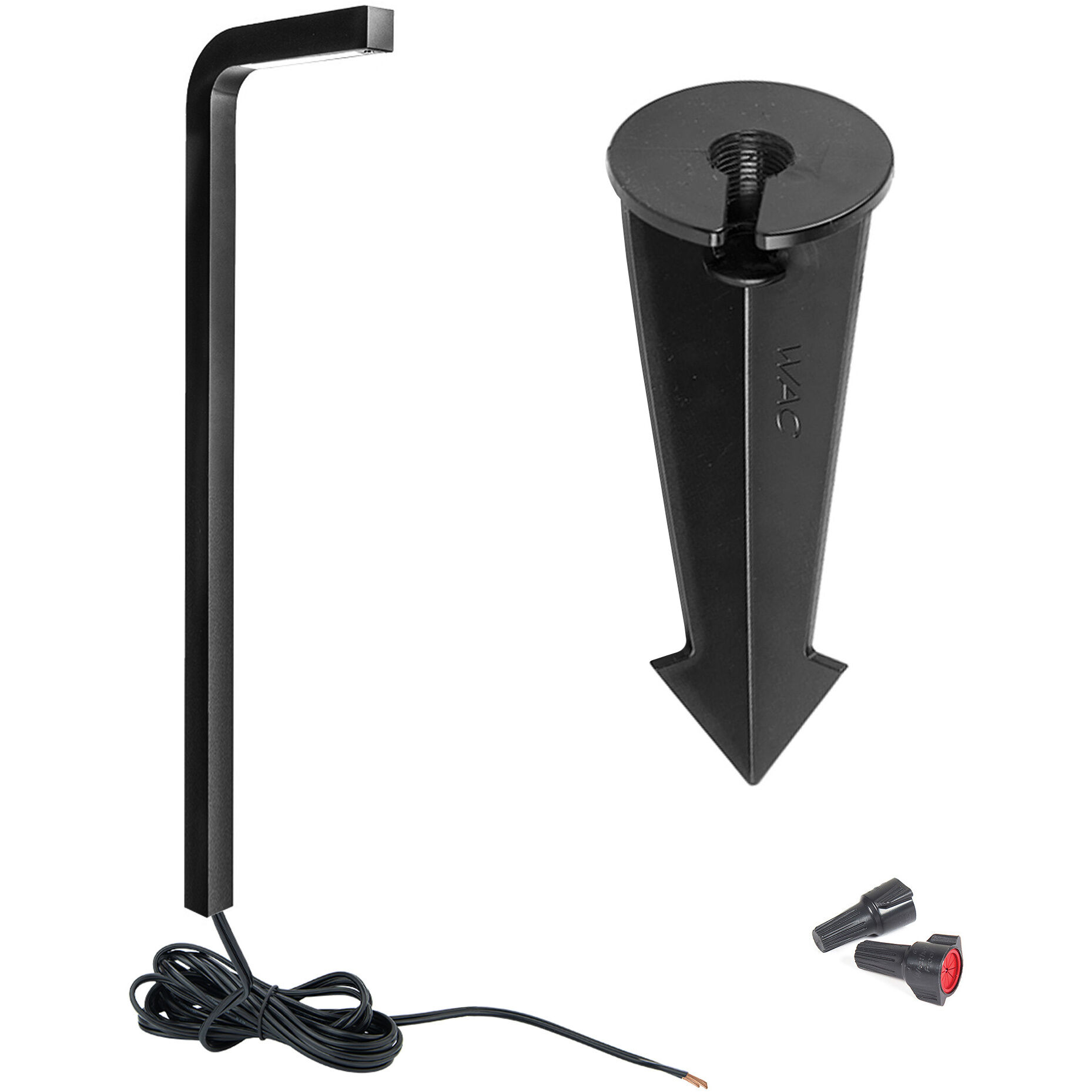 Balance 12 6.5 watt Black Path Lighting in 3000K, Path and Area Light, WAC Landscape
