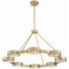 Orson 8 Light 38.5 inch Modern Gold Chandelier Ceiling Light