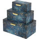 Anita 7.5 X 3.9 inch Blue Boxes