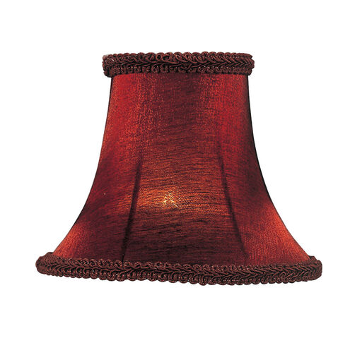 Chandelier Shade Red Silk Shade