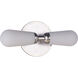 Riggs 2 Light 16 inch Brushed Polished Nickel and Polished Nickel Vanity Light Wall Light