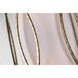 Sausalito 2 Light 10 inch Silver Gold Wall Sconce Wall Light