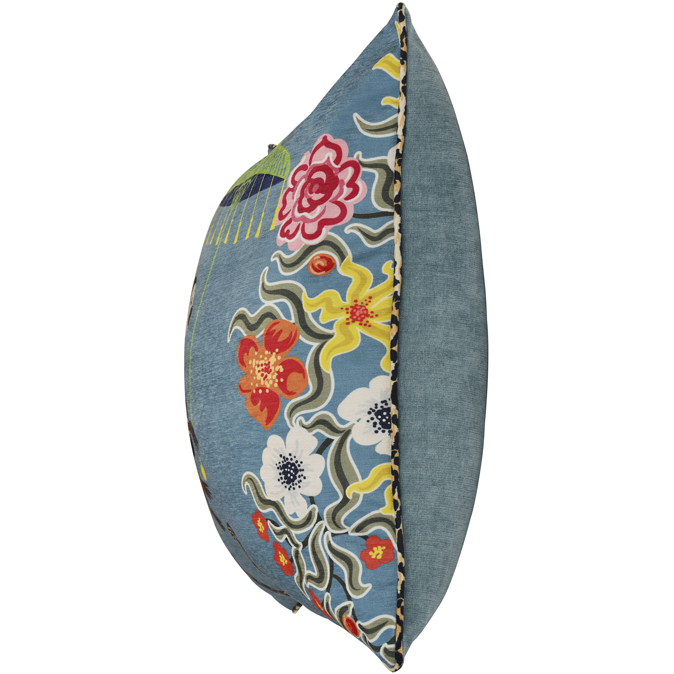 Maharaja Monkey 24 X 6 inch Blue Gray Pillow