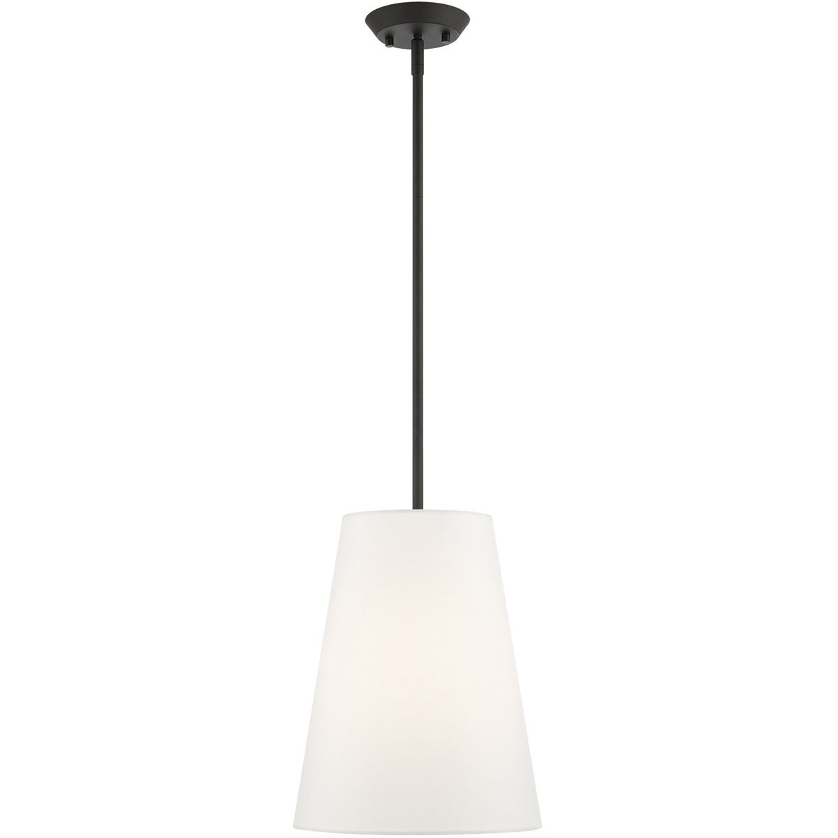 Prato 1 Light 11 inch Black Pendant Ceiling Light